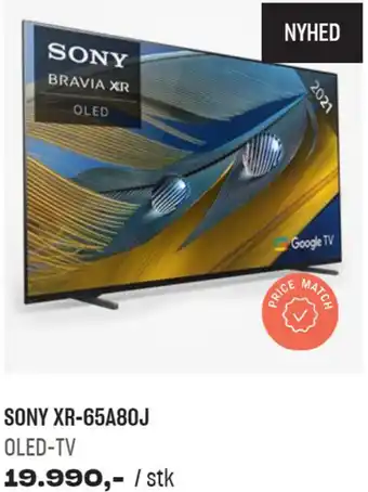 Hi-Fi Klubben Sony XR-65A80J OLED-TV tilbud
