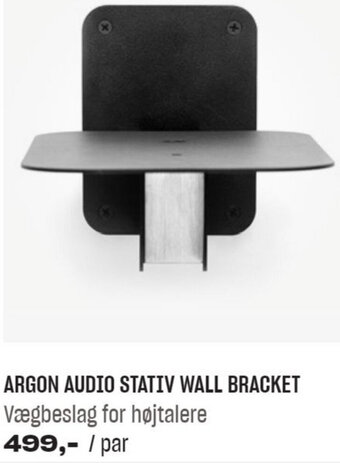 Hi-Fi Klubben Argon Audio Stativ Wall Bracket Vægbeslag for Højtalere tilbud