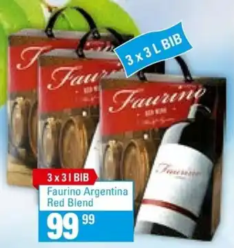 Faurino Argentina Red Blend 3 x 3 l