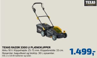 Davidsen Texas plæneklipper tilbud