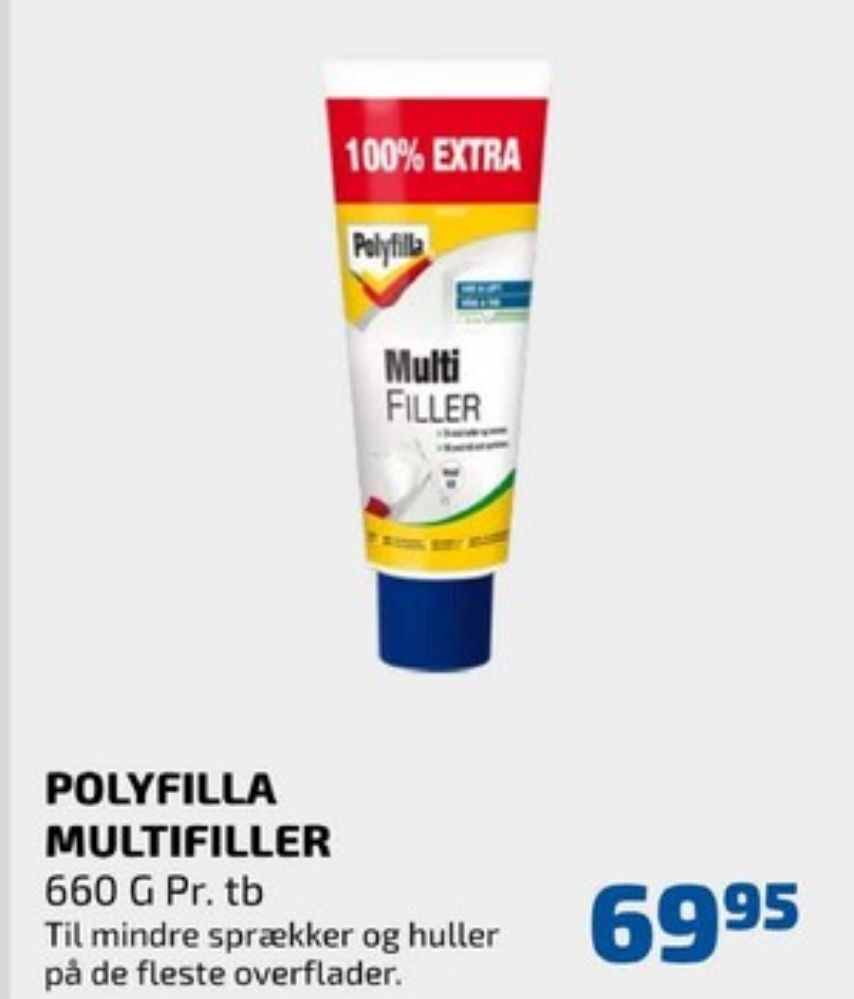 Polyfilla spartelmasse tilbud hos Davidsen