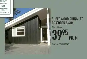 Johannes Fog Superwood ruhøvlet brædder sw04 tilbud