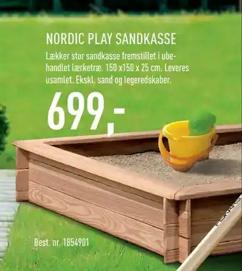 Johannes Fog Nordic play sandkasse tilbud