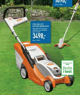 Johannes Fog Stihl rma 339 c batteriplæneklipper tilbud