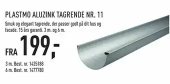 Plastmo aluzink tagrende nr. 11