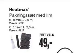 Heatmax Pakningssæt med lim