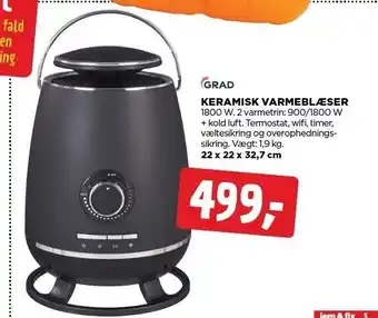 Keramisk varmeblæser