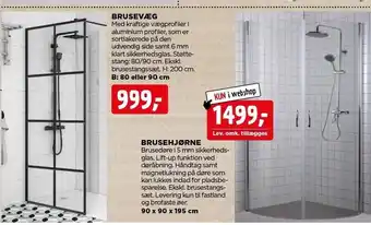 jem & fix Brusevæg el. brusehjørne tilbud