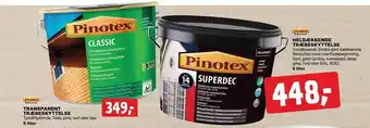 jem & fix Pinotex træbeskyttelse transparent el. heldækkende tilbud
