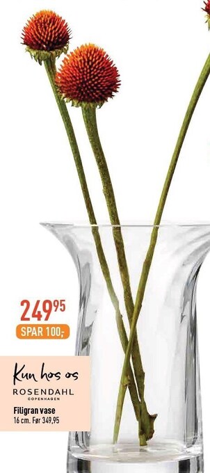 Imerco Filigran vase tilbud