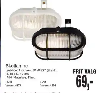 Harald Nyborg Skotlampe tilbud