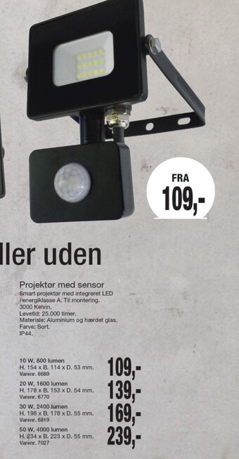 Harald Nyborg Projektør Med Sensor tilbud
