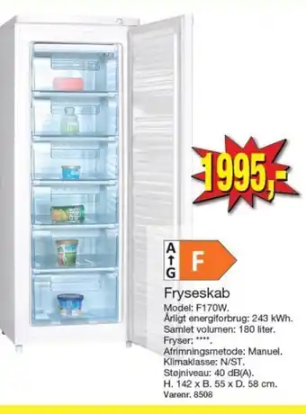 Fryseskab F170W