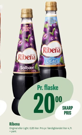 Min Købmand Ribena konc. frugtsaft tilbud