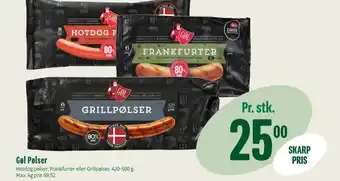 Min Købmand Gøl grillpølser tilbud