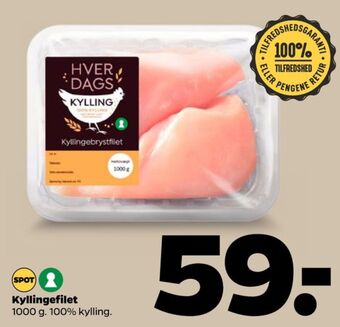 Netto Ukendt kyllingebrystfilet tilbud