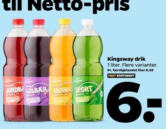 Netto Kingsway konc. læskedrik tilbud