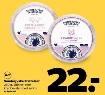 Netto Sønderjyske fristelser krabbesalat med surimi tilbud