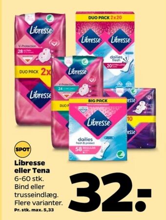 Netto Libresse bind tilbud