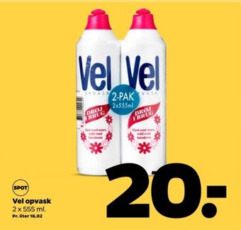 Netto Vel opvaskemiddel tilbud