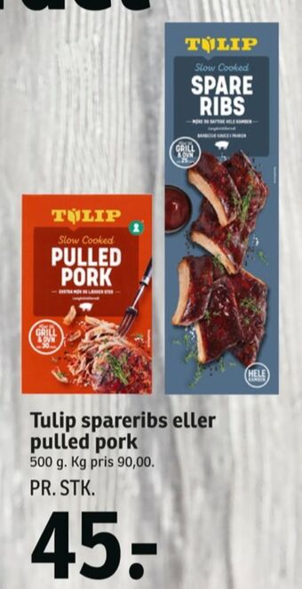 SPAR Tulip spareribs tilbud