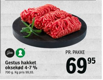 SPAR Gestus hakket oksekød tilbud
