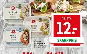 SPAR K-salat italiensk salat tilbud