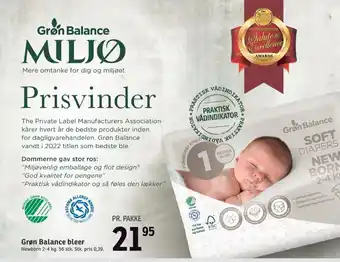 SPAR Newborn bleer str 1 2-4 kg tilbud
