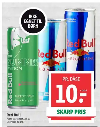 SPAR Red bull energidrik tilbud