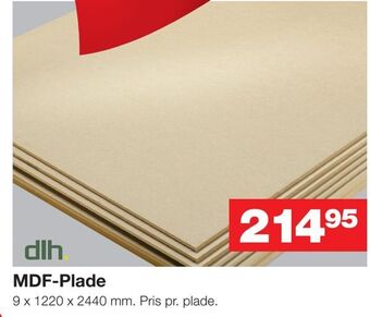 Bauhaus Mdf-plade tilbud