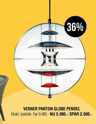 Ilva Verner panton globe pendel tilbud