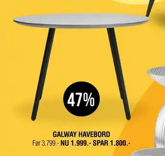 Ilva Galway havebord tilbud