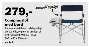 Campingstol med bord