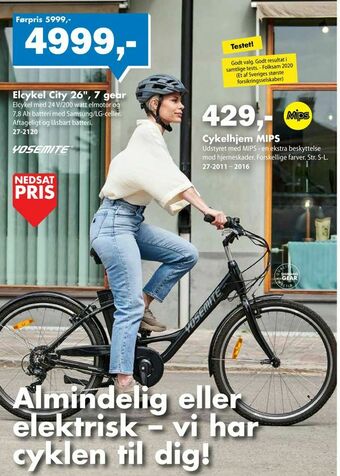 Biltema Elcykel City 26", 7 gear tilbud