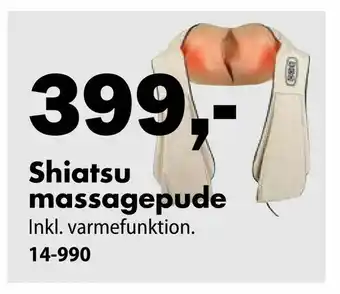 Biltema Shiatsu massagepude tilbud
