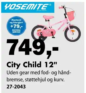 Biltema City Child 12" tilbud