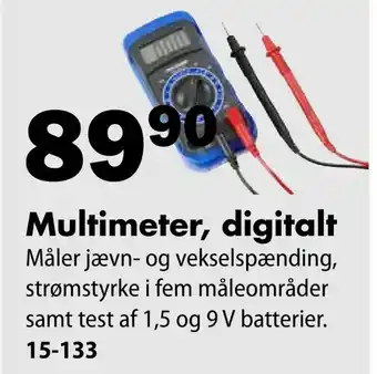 Biltema Multimeter, digitalt tilbud