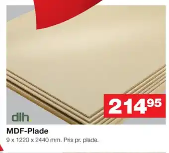 Bauhaus Dlh mdf plade tilbud