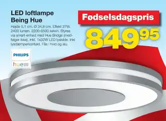 Bauhaus Philips loftlampe tilbud