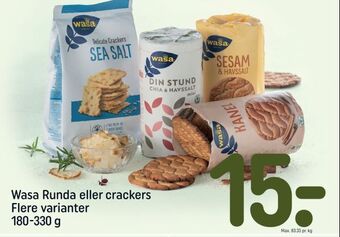 REMA 1000 Wasa runda eller crackers tilbud