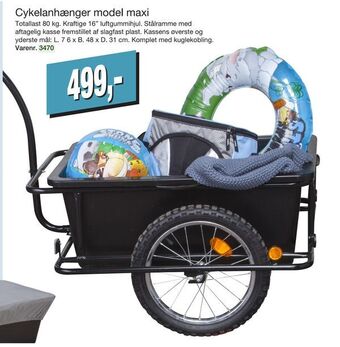 Harald Nyborg Cykelanhænger model maxi tilbud