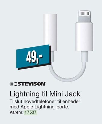 Harald Nyborg Lightning til mini jack tilbud