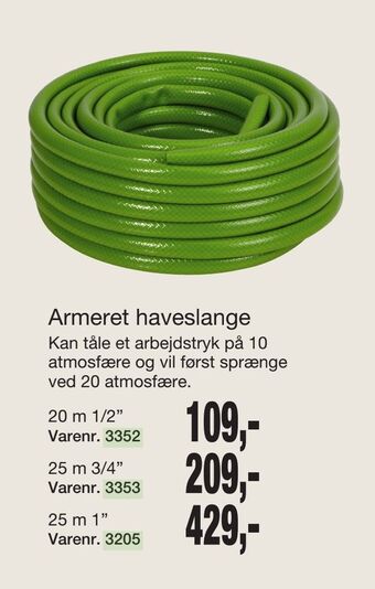 Harald Nyborg Armeret haveslange tilbud