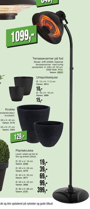 Harald Nyborg Terrassevarmer på fod tilbud