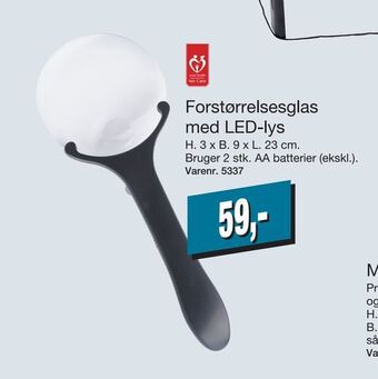 Forstørrelsesglas med led-lys