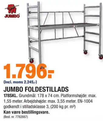 Stark Jumbo Foldestillads 178SKL tilbud