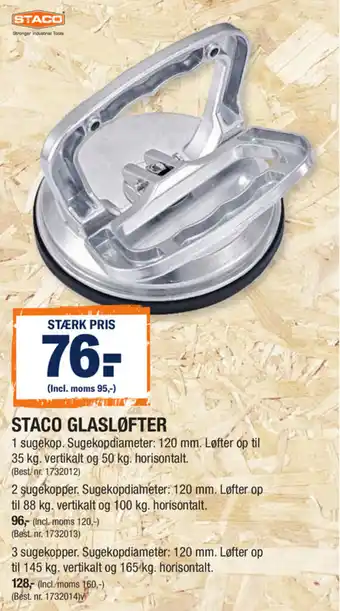 Stark Staco Glasløfter tilbud