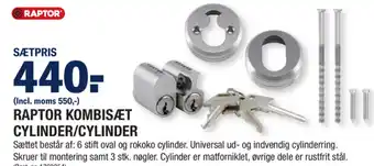 Raptor Kombisæt Cylinder/Cylinder