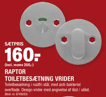 Raptor Toiletbesætning Vrider