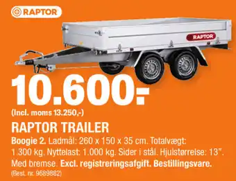 Stark Raptor Trailer Boggie 2 tilbud